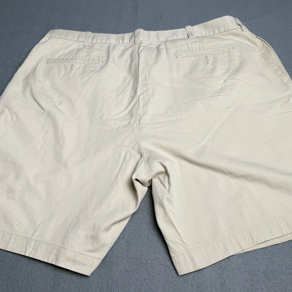 Polo Ralph Lauren Mens Pleated Chino Shorts Tan Beige 100% Cotton Size 40